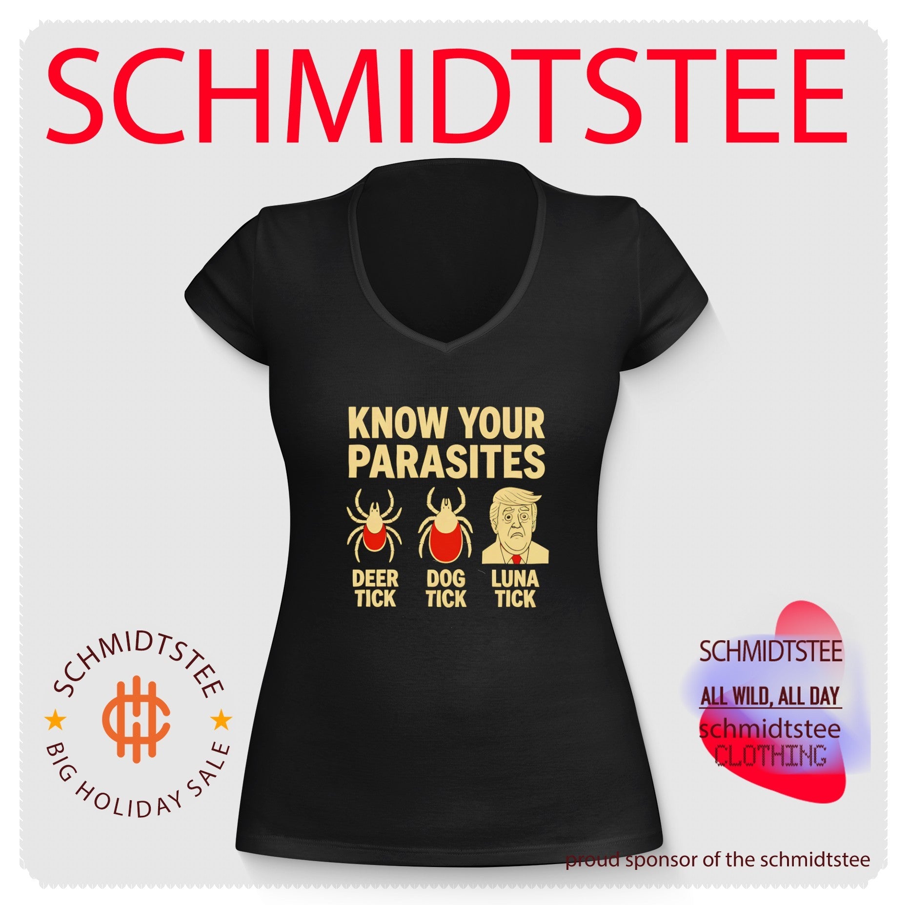 Know Your Parasites Deer Tick Dog Tick Luna Tick Meme shirt