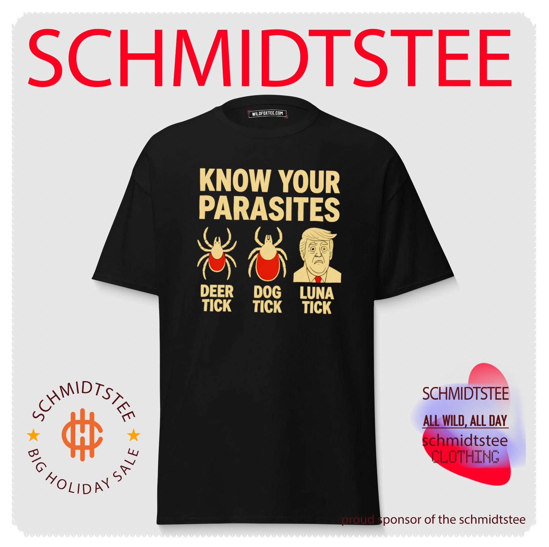 Know Your Parasites Deer Tick Dog Tick Luna Tick Meme shirt