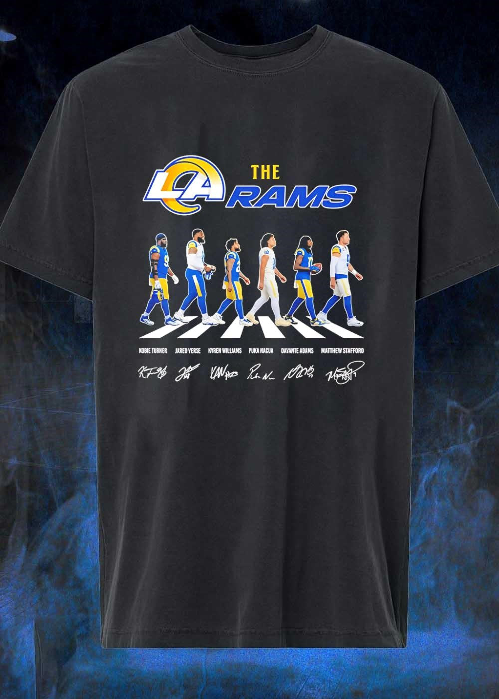 Kobie Turner Jared Verse Kyren Williams Puka Nacua Davante Adams Matthew Stafford The Rams T-Shirt