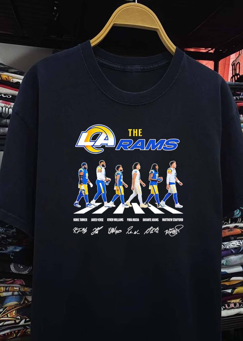 Kobie Turner Jared Verse Kyren Williams Puka Nacua Davante Adams Matthew Stafford The Rams T-Shirt