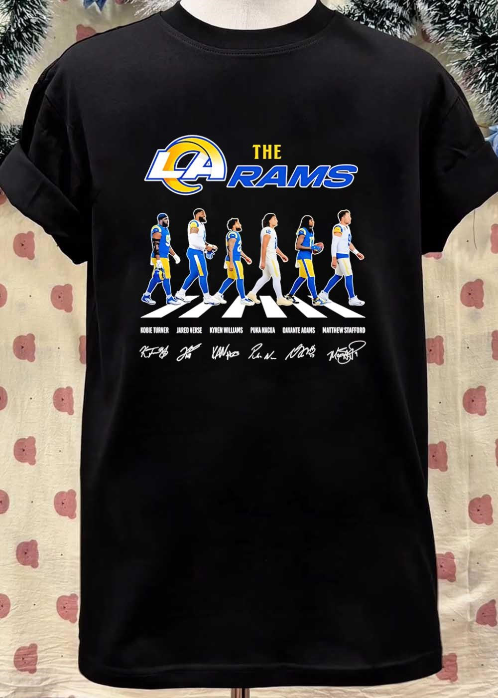 Kobie Turner Jared Verse Kyren Williams Puka Nacua Davante Adams Matthew Stafford The Rams T-Shirt
