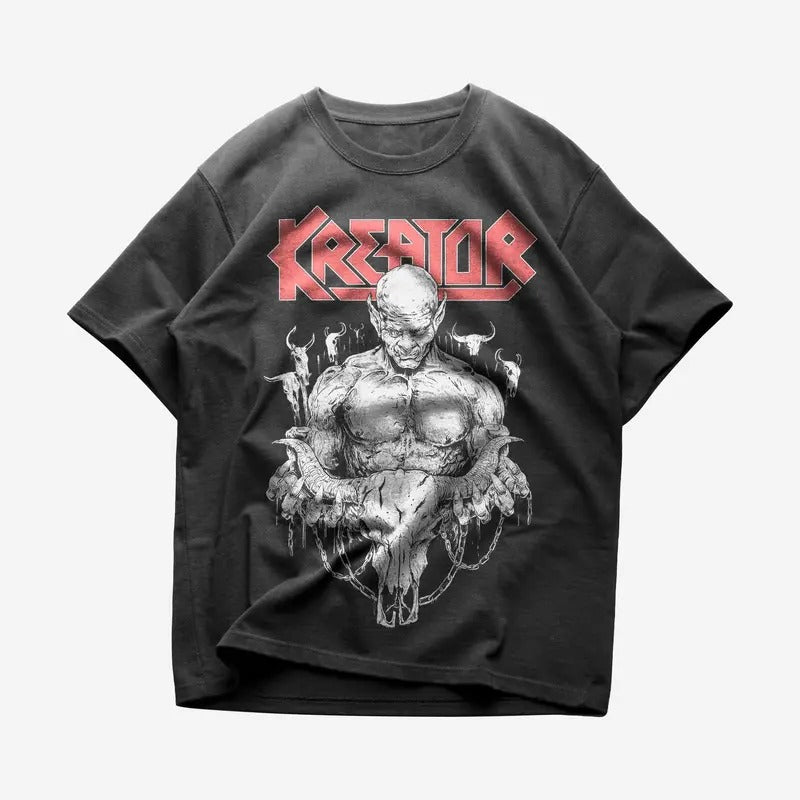 Kreator T-shirt - Metal Music Shirt - Kreator Merch - Unisex Cotton Tee Hoodie, Sweatshirt | HypeDripTees.com