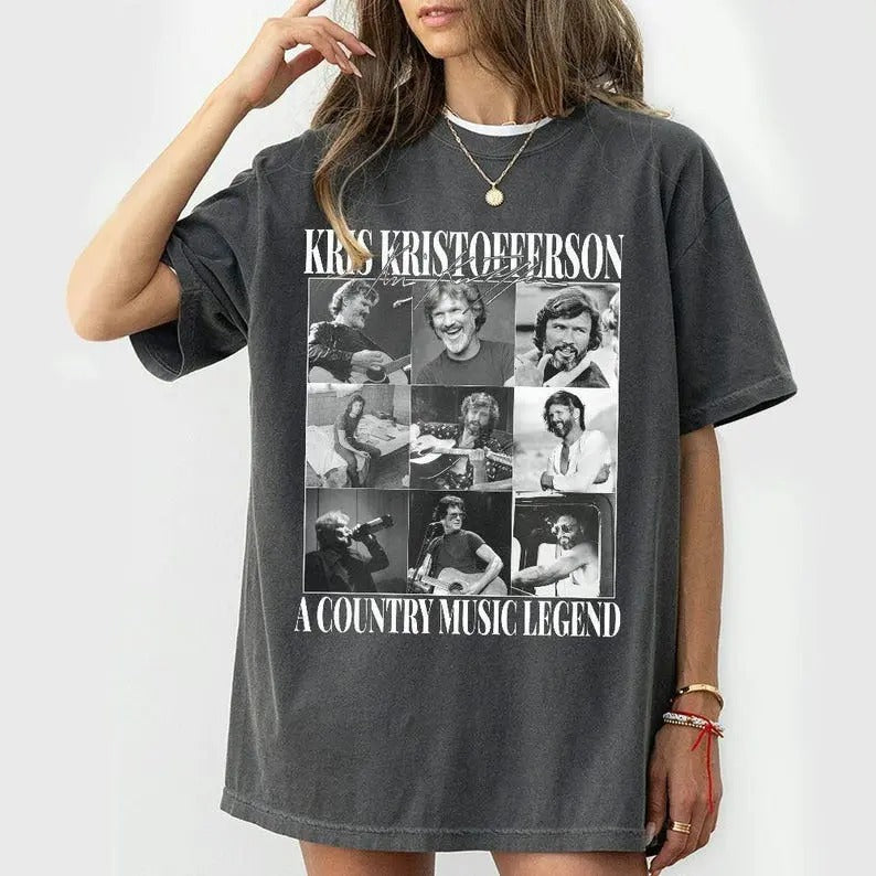 Kris Kristofferson Memorial Tee Commemorative Gift, Life Of The Country Music Legend Unisex Shirt Hoodie, Sweatshirt