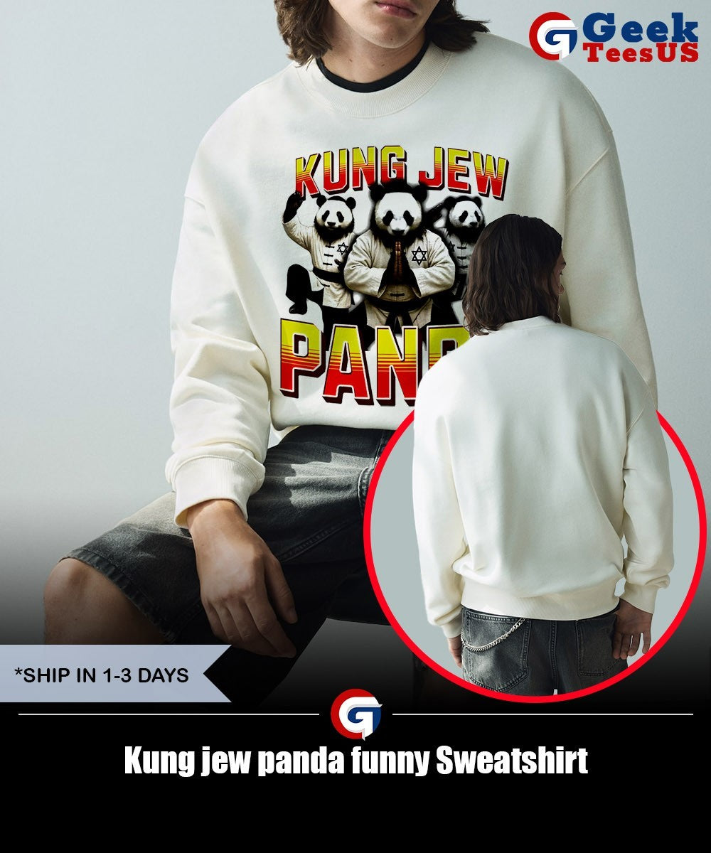Kung jew panda funny shirt