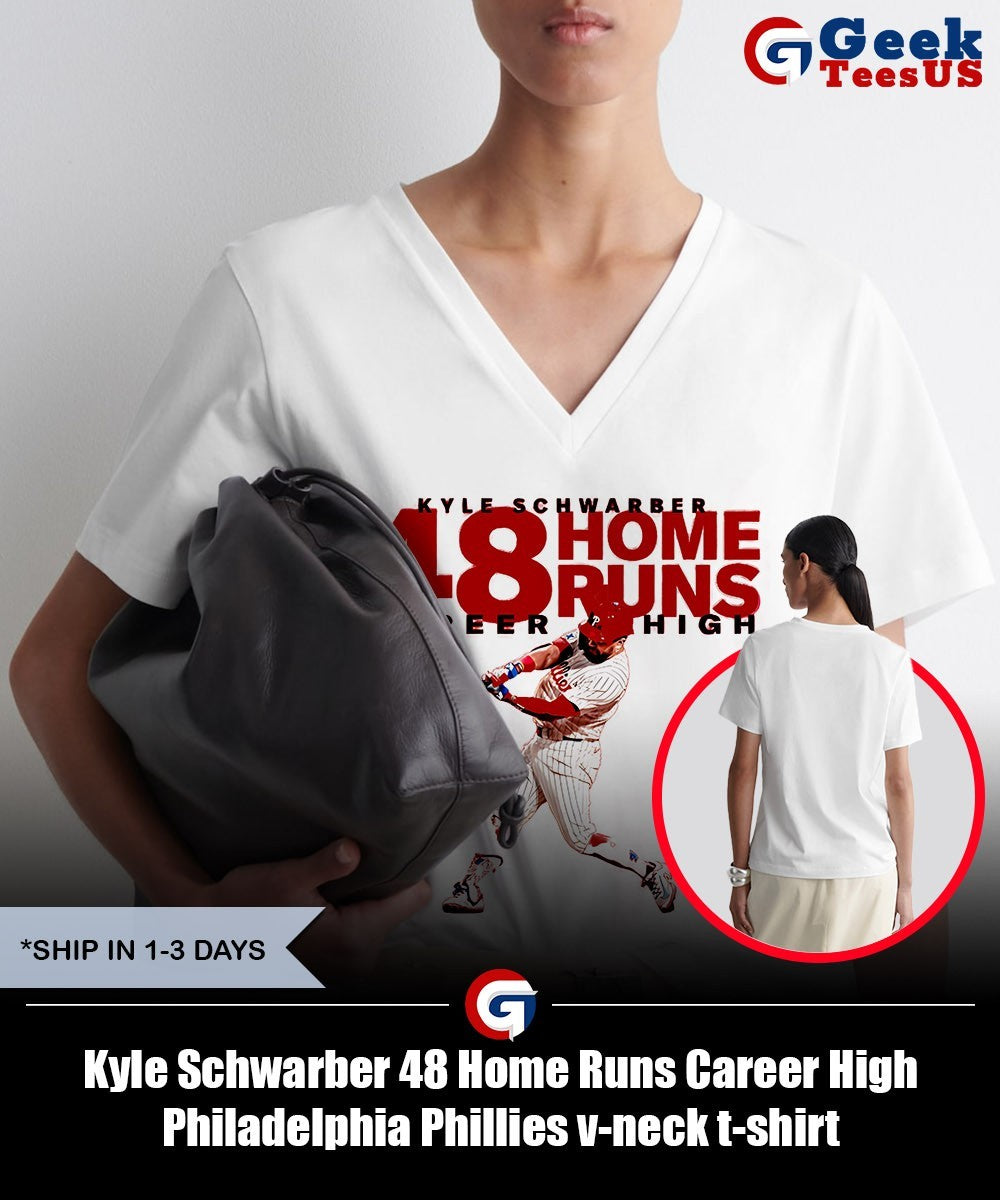 Kyle Schwarber 48 Home Runs Career High Philadelphia Phillies shirt