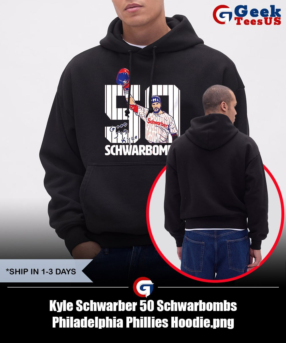 Kyle Schwarber 50 Schwarbombs Philadelphia Phillies shirt