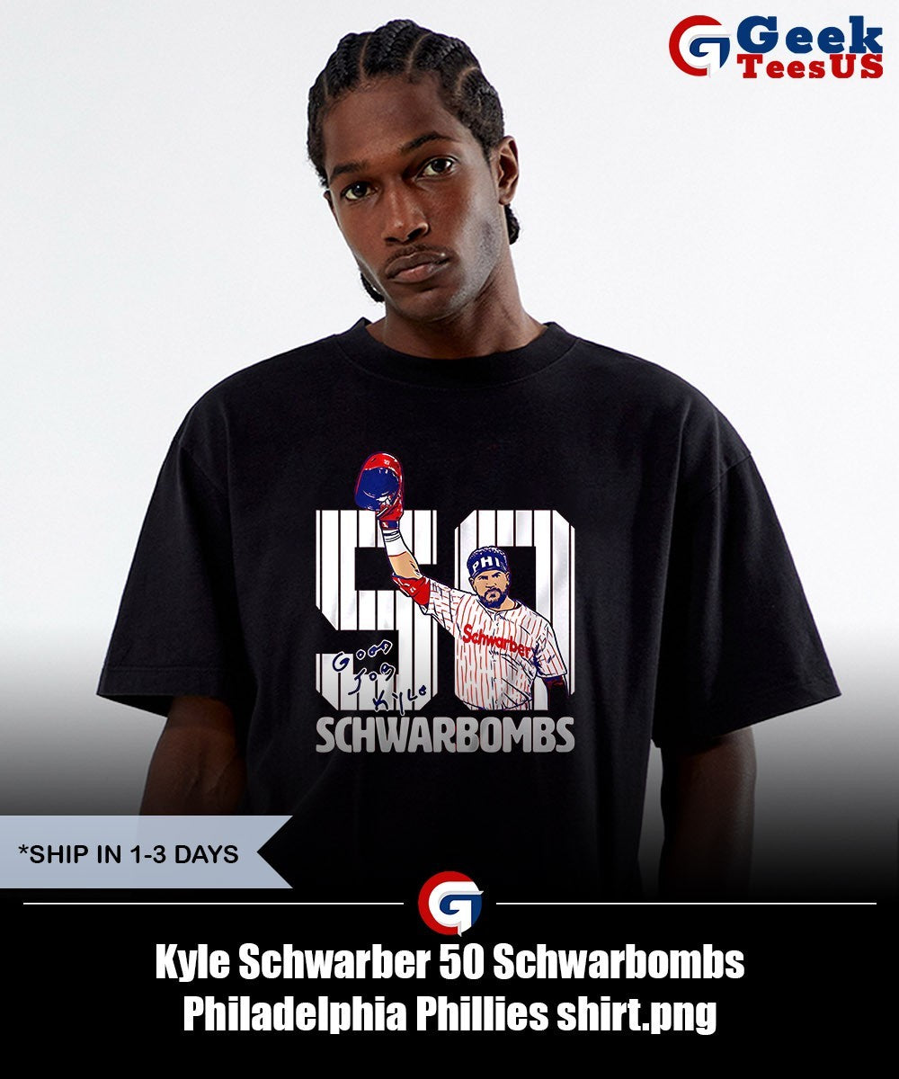 Kyle Schwarber 50 Schwarbombs Philadelphia Phillies shirt