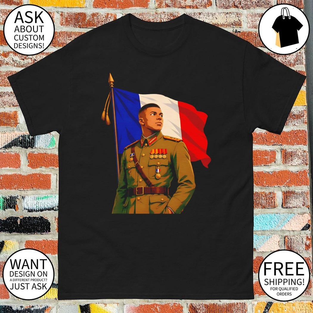 Kylian Mbappe Commander France National Team Soccer World Cup 2026 shirt