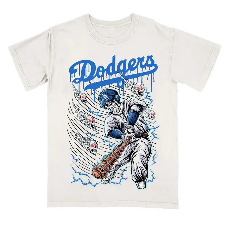 LA DODGER "BLEEDING BLUE Shirt Basketball Vintage Graphic Tee Men Women Streetwear Hoodie, Sweatshirt | HypeDripTees.com