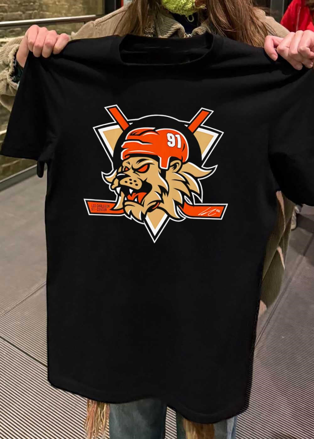 LC 91 Leo Carlsson 91 Center Anaheim Ducks Shirt