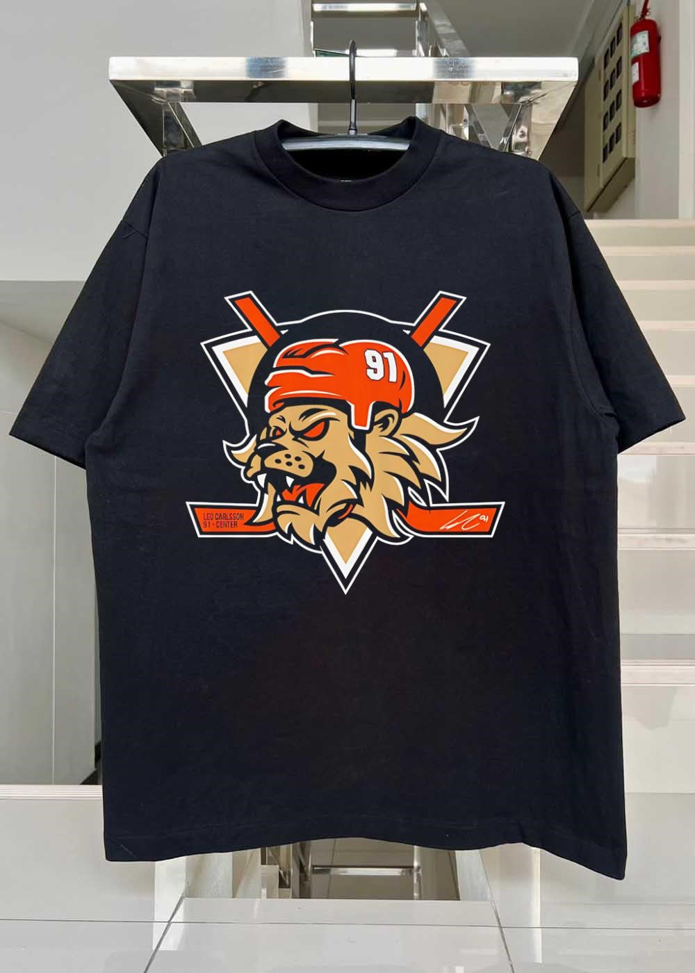 LC 91 Leo Carlsson 91 Center Anaheim Ducks Shirt