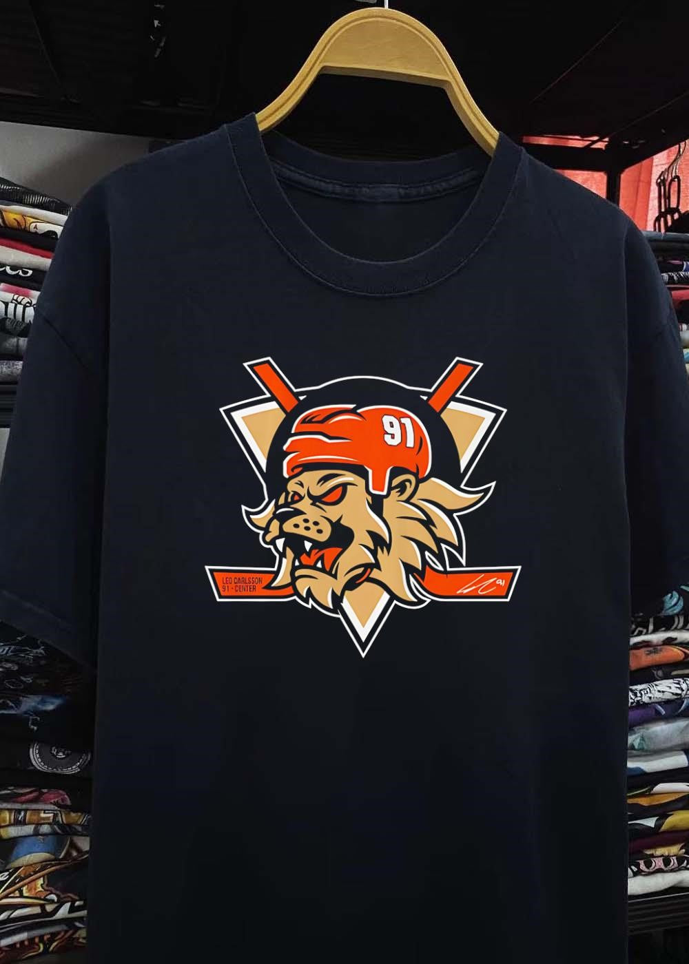 LC 91 Leo Carlsson 91 Center Anaheim Ducks Shirt