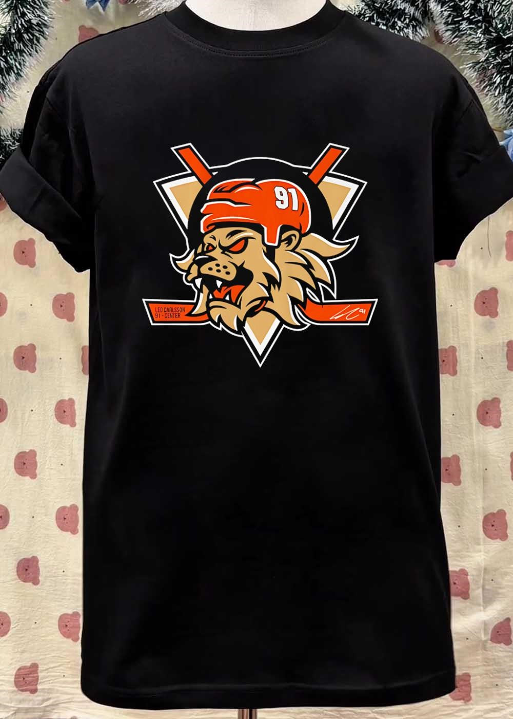 LC 91 Leo Carlsson 91 Center Anaheim Ducks Shirt