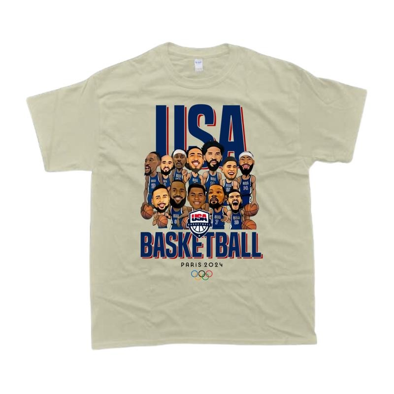 LEBRONS T-shirt USA Basketball Olympic 2024 T-shirt - Classic Fit, 100% Cotton