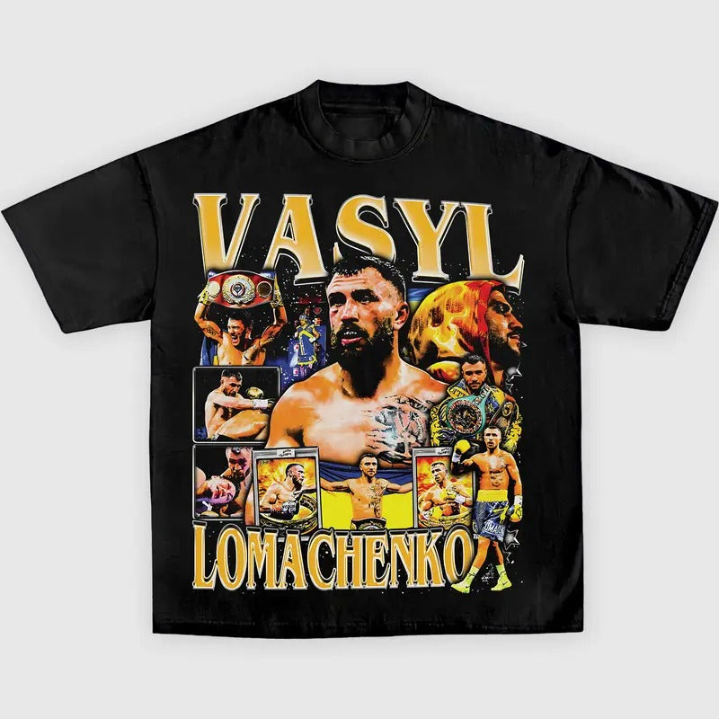 LOMACHENKO TEE, Boxing T-shirt, Boxer Tee, Sports Shirt, Athletic Tee, Fitness Gift, Workout T-shirt Menswear Streetwear...