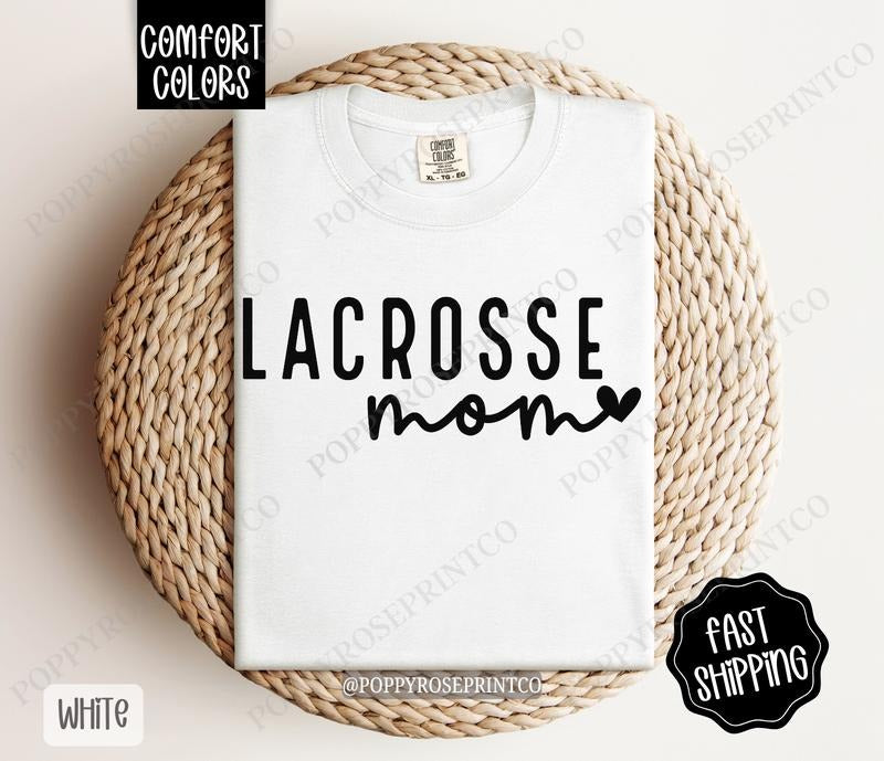 Lacrosse Comfort Colors Tshirt, Sports Mom Tee, Lacrosse Mom Women's Tshirt Hoodie, Sweatshirt | HypeDripTees.com