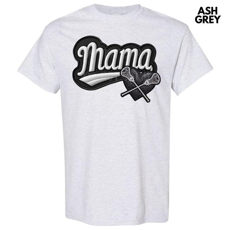 Lacrosse Mama FAKE Embroidery Gildan Short Sleeve T-Shirt 'NLB' Hoodie, Sweatshirt | HypeDripTees.com