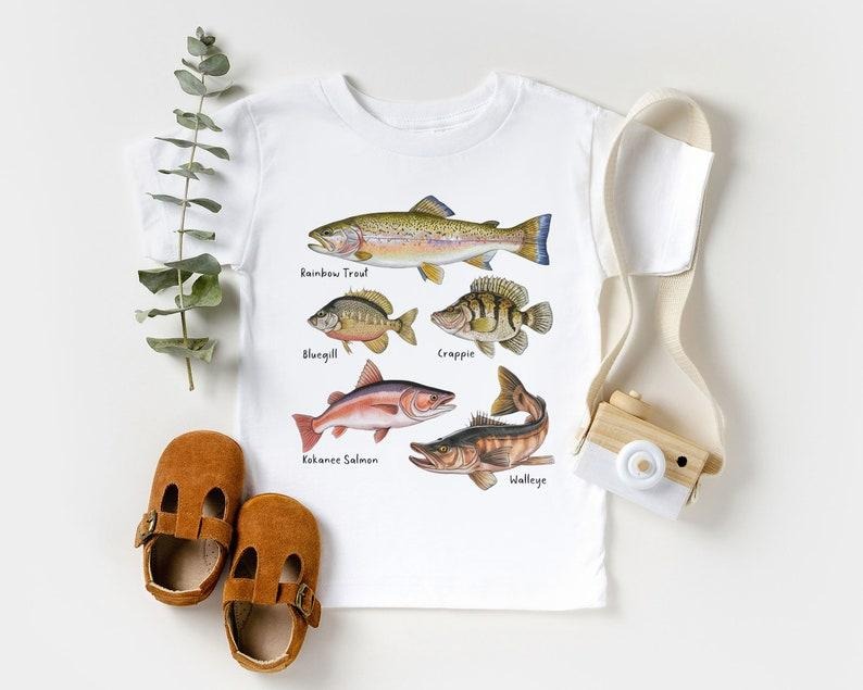 Lake Fish Field Guide Shirt,Funny Graphic Tee Hoodie, Sweatshirt | HypeDripTees.com