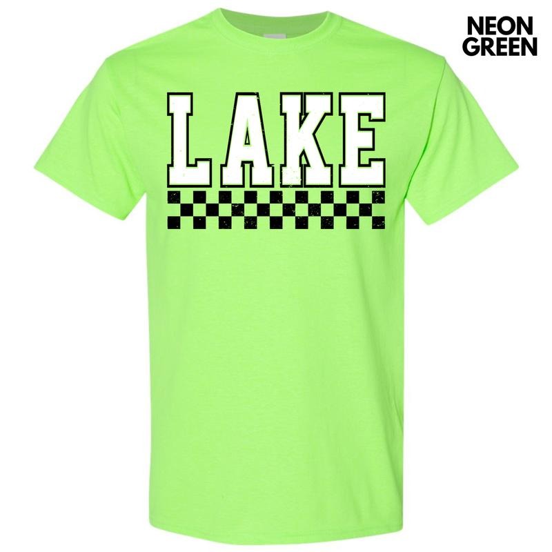 Lake Varsity Checkered Gildan Short Sleeve T-Shirt 'NLB' Hoodie, Sweatshirt | HypeDripTees.com