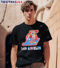 Lakers Dodgers Kings Rams Chargers Los Angeles Combined Logo T-Shirt