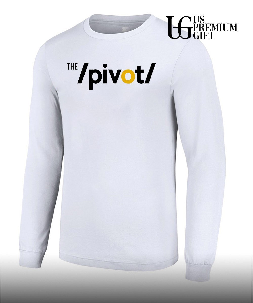 Lamar Jackson wearing the pivot definition shirt