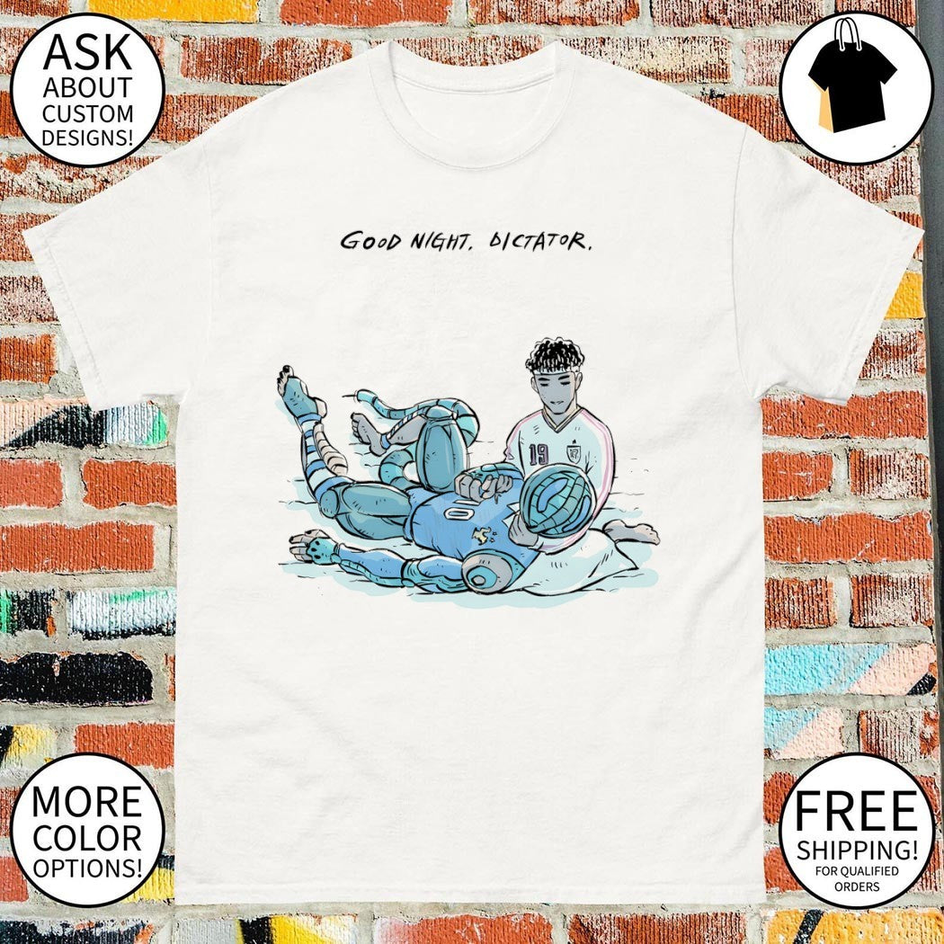 Lamine Yamal carry Kylian Mbappe Spain Soccer World Cup 2026 Good night dictator meme shirt