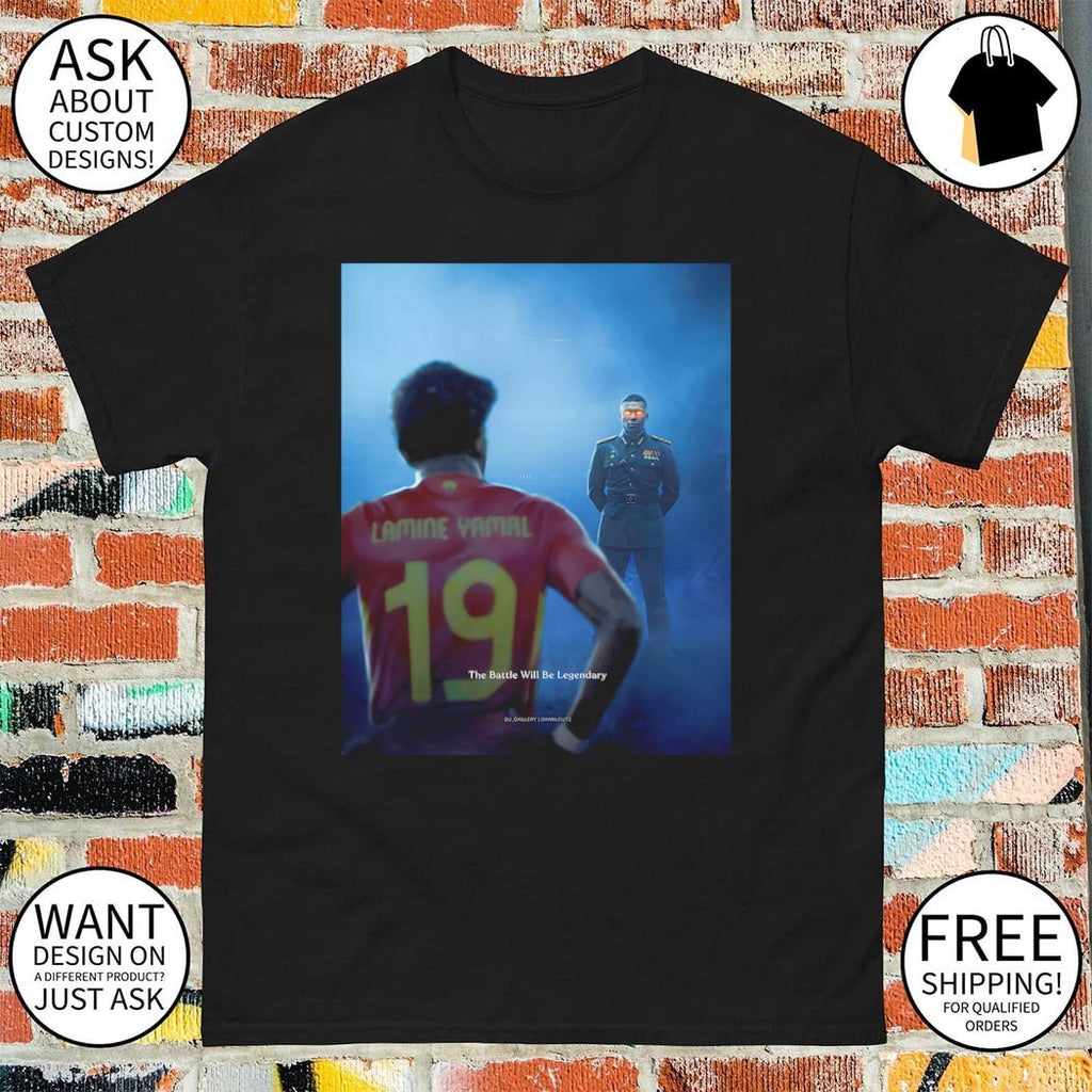 Lamine Yamal vs Kylian Mbappe The Battle Will Be Legendary Football Team shirt