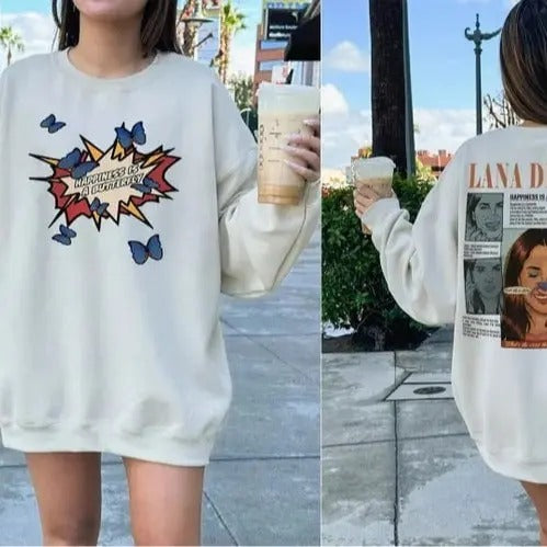 Lana Del Rey Sweatshirt, Happiness Is A Butterfly Shirt, Lana Del Rey Albums Unisex T-Shirt, Hoodie