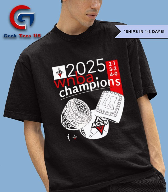 Las Vegas Aces 2025 WNBA Champions Regression Year Rings shirt