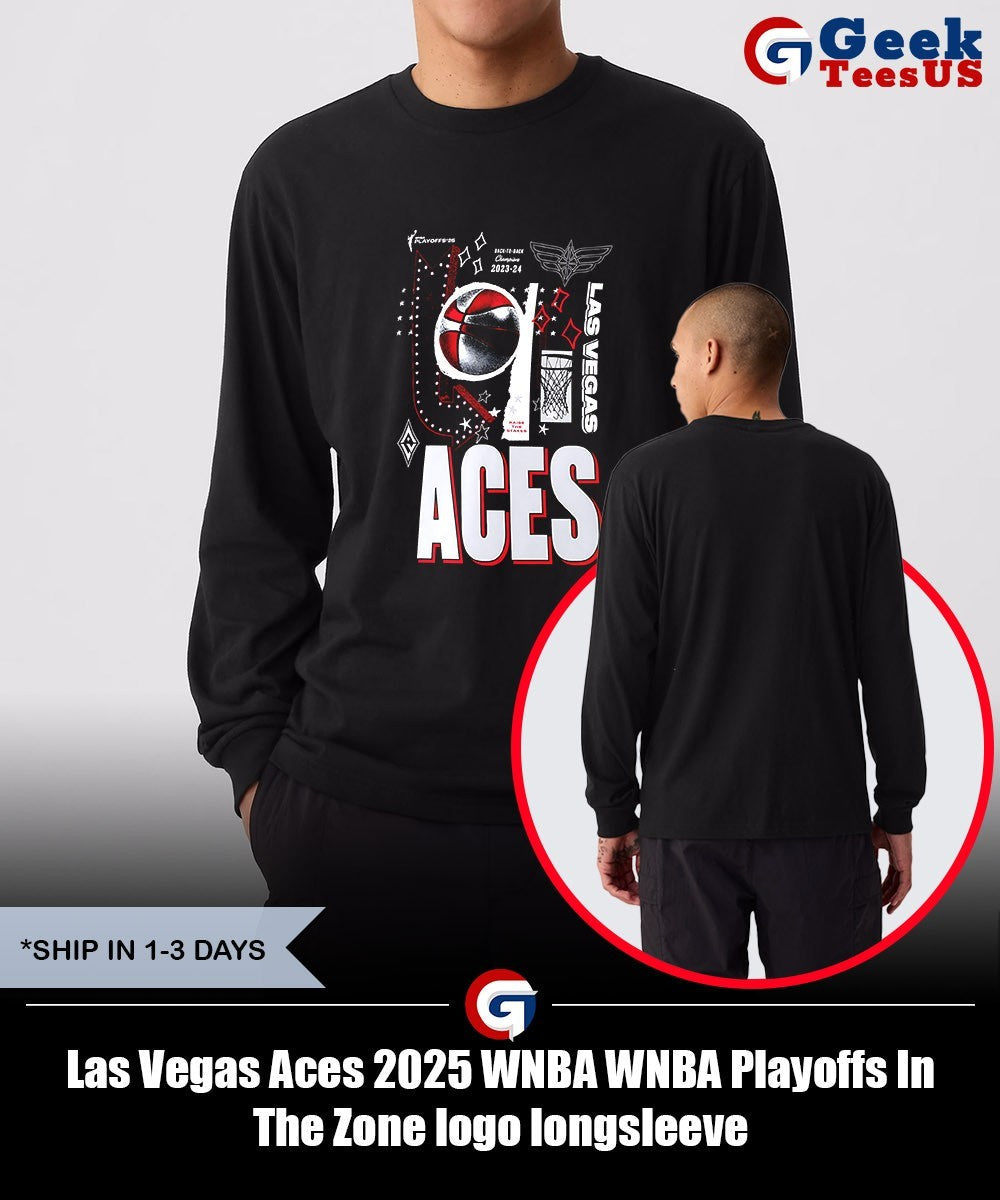 Las Vegas Aces 2025 WNBA WNBA Playoffs In The Zone logo shirt