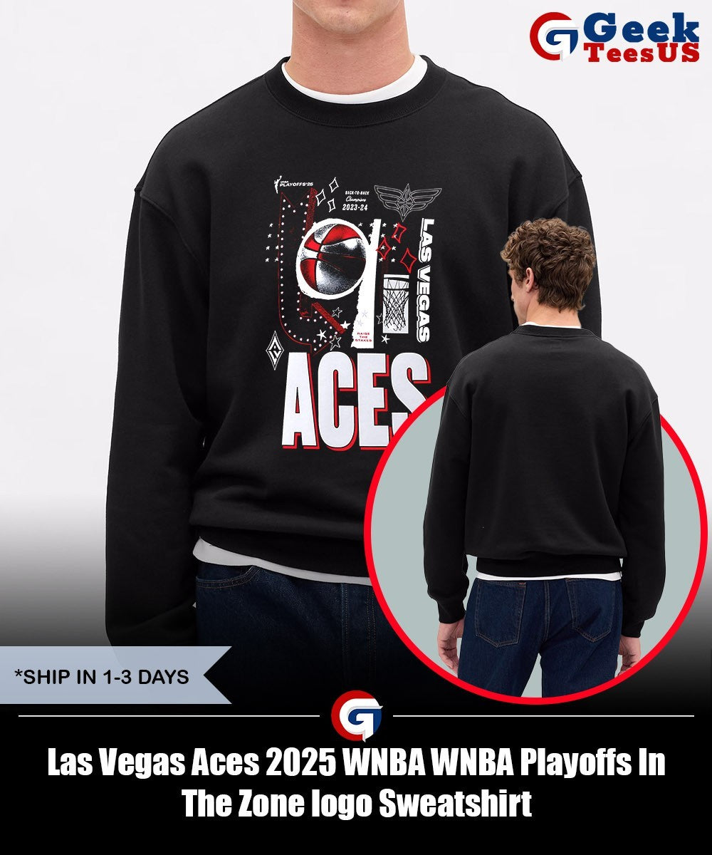 Las Vegas Aces 2025 WNBA WNBA Playoffs In The Zone logo shirt