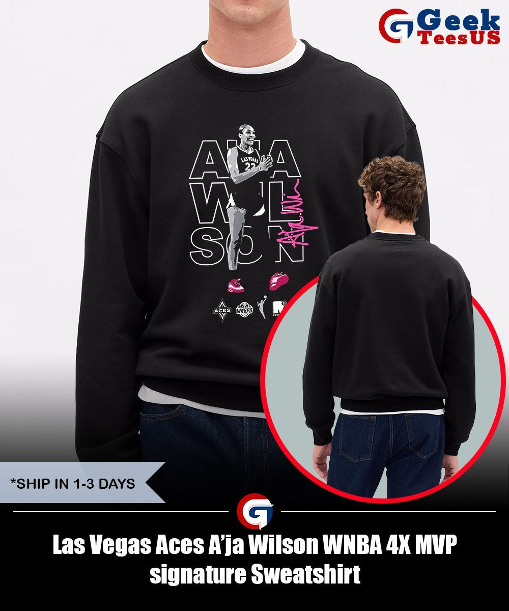 Las Vegas Aces A’ja Wilson WNBA 4X MVP signature shirt