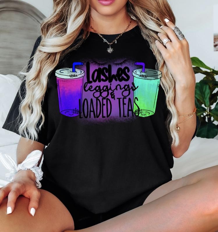 Lashes, Leggings and Loaded Teas Tshirt Casual Cotton Hoodie, Sweatshirt | HypeDripTees.com