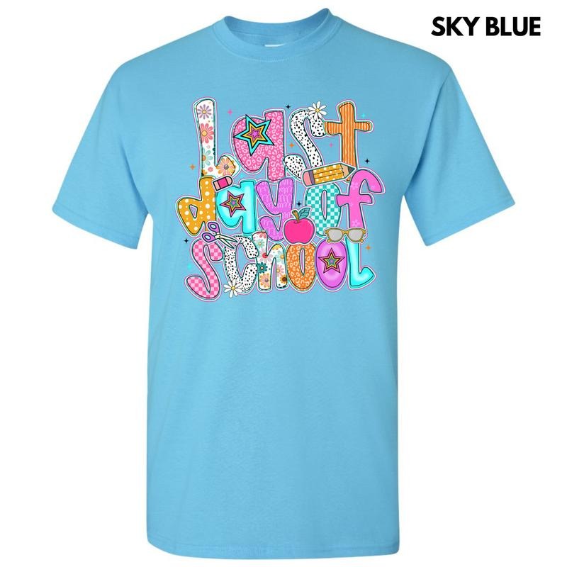 Last Day Of School Gildan Short Sleeve T-Shirt 'NLB' Hoodie, Sweatshirt | HypeDripTees.com