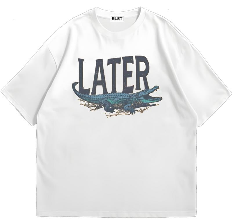 Lateeer Gator T-Shirt Soft Cotton Great for On-the-Go Looks Comfy Cotton Hoodie, Sweatshirt | HypeDripTees.com
