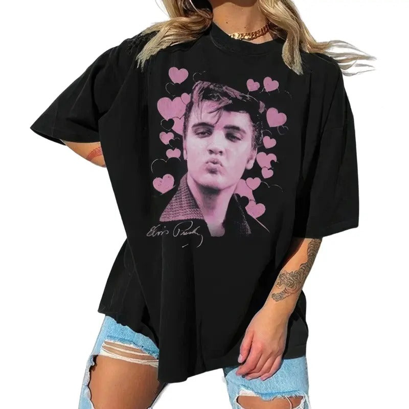 Latest 2022 Elvis Presley Graceland T-Shirt Collection Elvis Smooches & More Hoodie, Sweatshirt | HypeDripTees.com