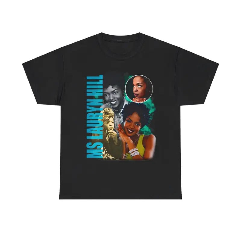 Lauryn Hill Graphic Tee Print Short Sleeve T-Shirt Hoodie, Sweatshirt | HypeDripTees.com