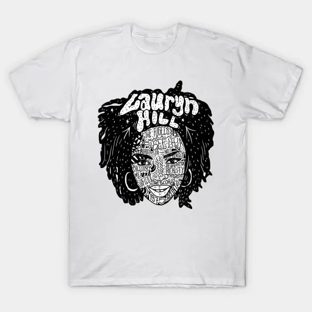 Lauryn Hill T Shirt Vintage Graphic Lauryn Hill T-Shirts Graphic Menswear Top Hoodie, Sweatshirt | HypeDripTees.com