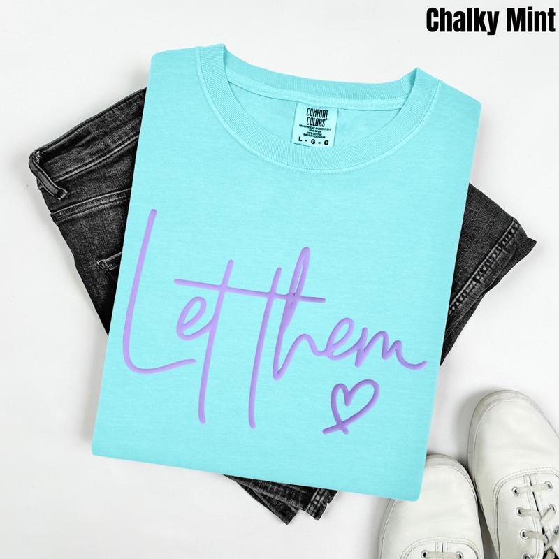 Lavender Let Them PUFF Comfort Colors T-Shirt Hoodie, Sweatshirt | HypeDripTees.com