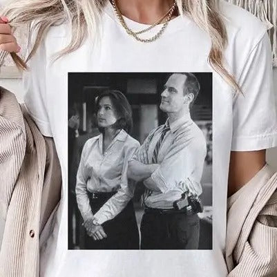 Law And Order TV Show T-Shirt | Olivia Benson And Elliot Stabler Shirt | Vintage Law And Order Shirt | Elliot And Olivia...