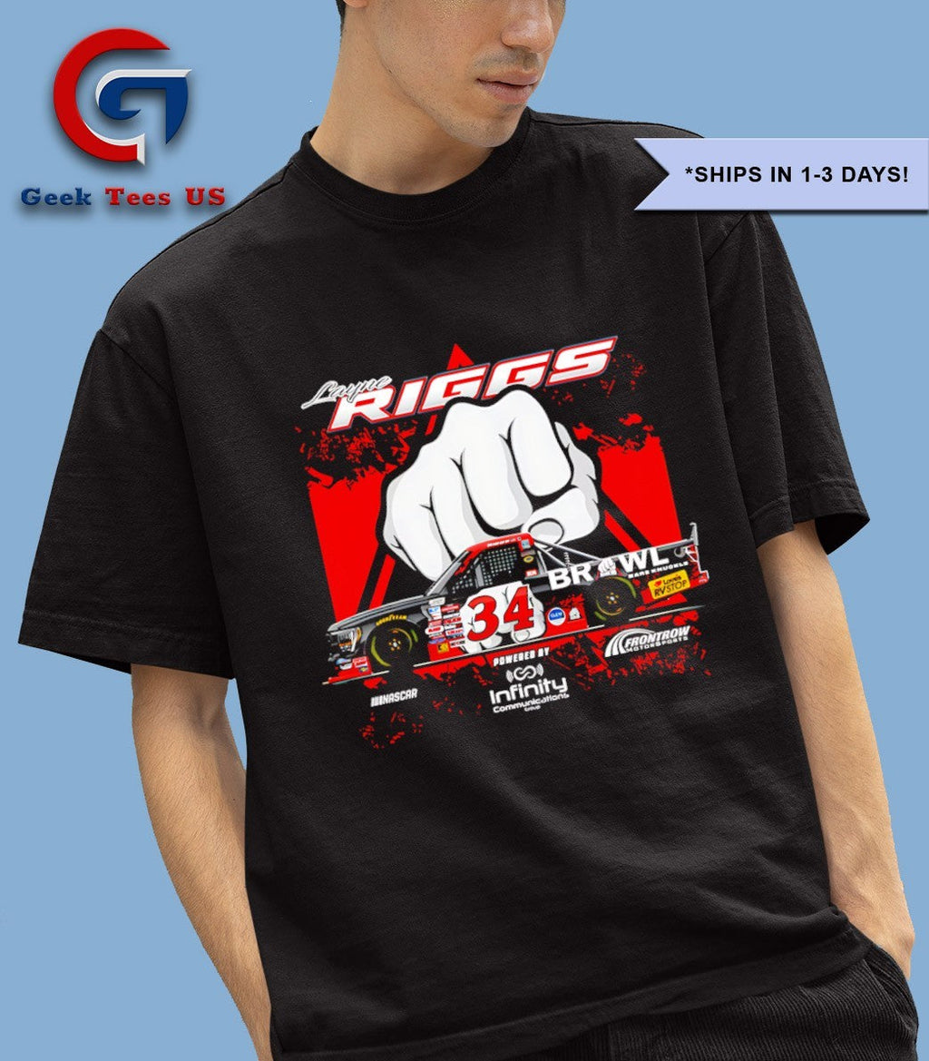 Layne Riggs Bare Knuckle Boxing Car Checkered flag shirt