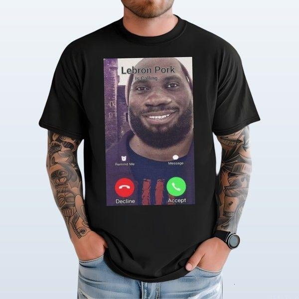 Lebron Pork Is Calling T-shirt Stylish Tee For Everyday Looks Customizable Graphic Hoodie, Sweatshirt | HypeDripTees.com