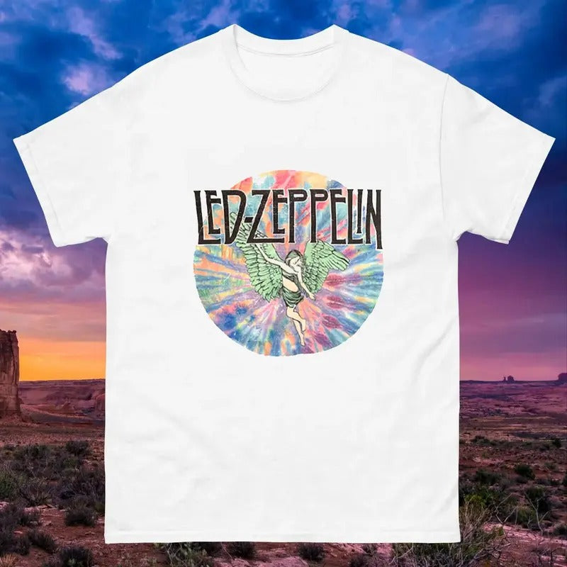 Led Zeppelin Unisex Vintage Rock Band Cotton T-Shirt Men Women S-3XL Menswear Top Hoodie, Sweatshirt | HypeDripTees.com