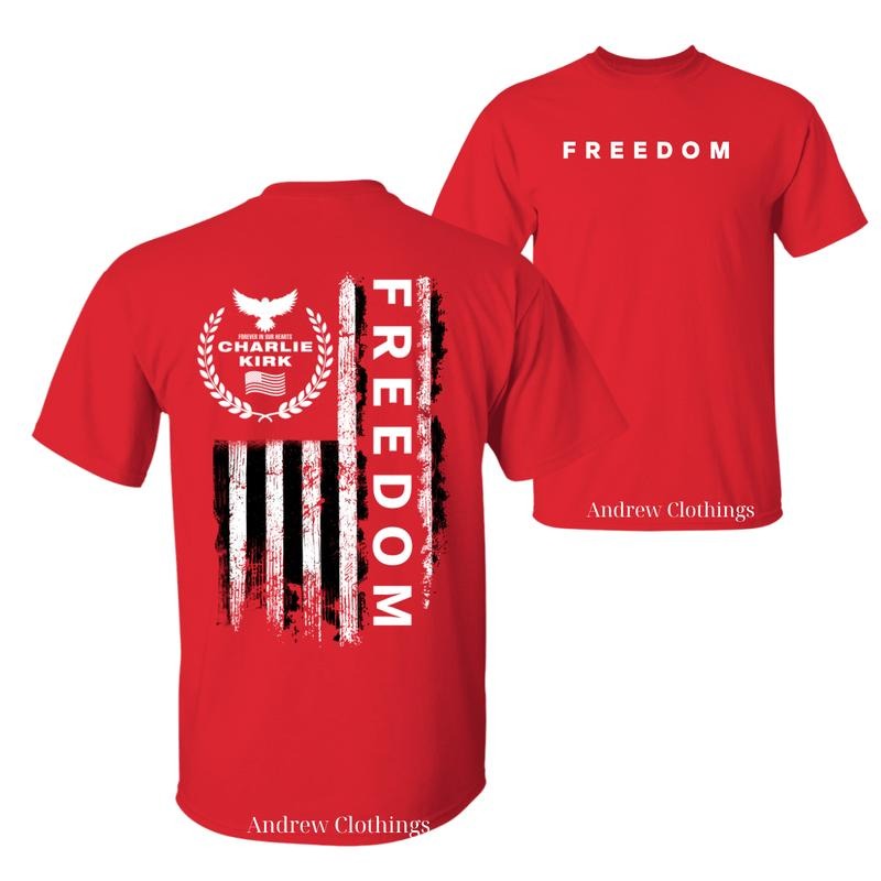Legend Forever In Our Hearts - FreeDom Shirt, October 14th Red T-shirt, In October We Wear Red Birthday Shirt, Memorial...