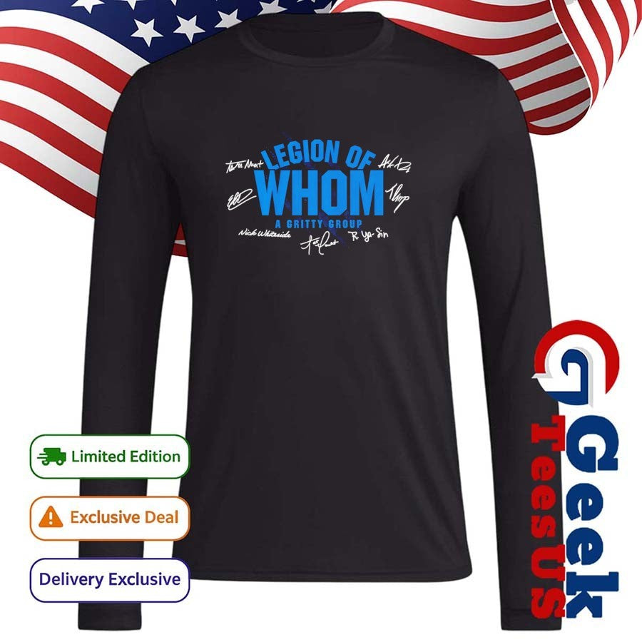 Legion of Whom a Gritty Group Detroit Lions Football signature shirt