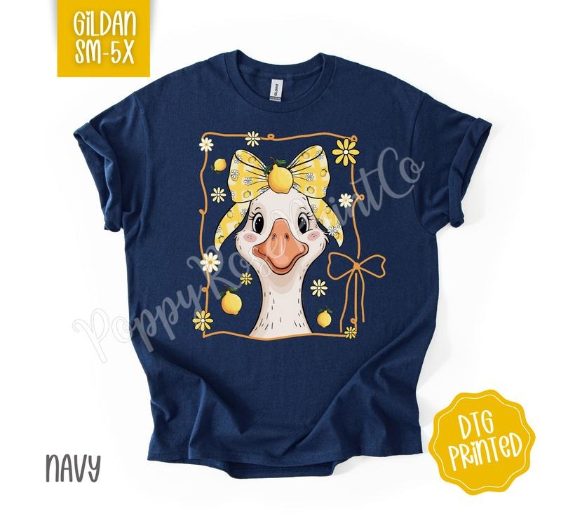 Lemon Goose Shirt Gildan, Cute Summer Tee, Women's Tshirt Plus Sizes, Gift for Her Hoodie, Sweatshirt | HypeDripTees.com
