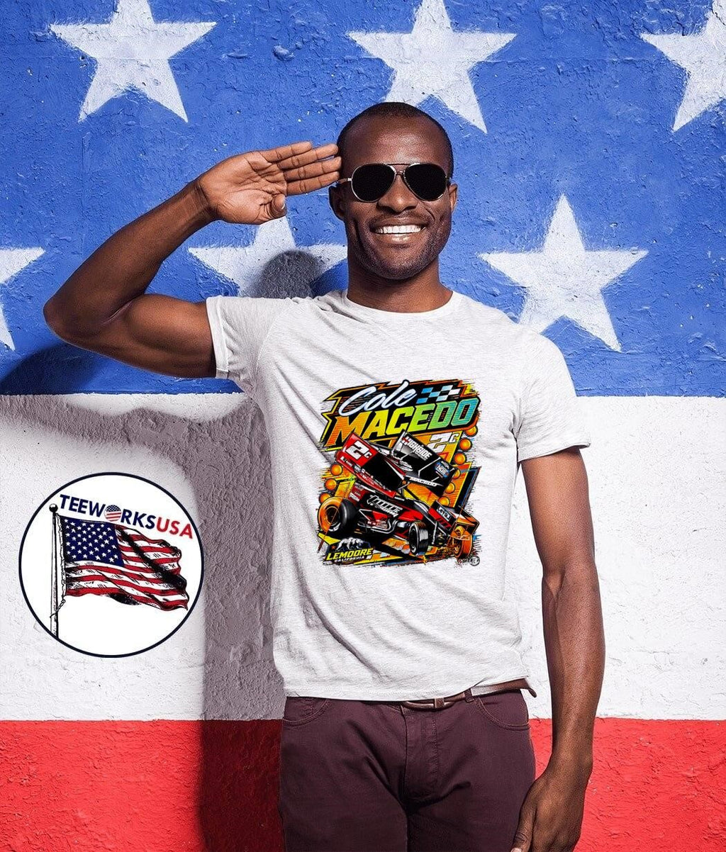 Lemoore California Cole Macedo NOS Highside Sprint Car T-Shirt