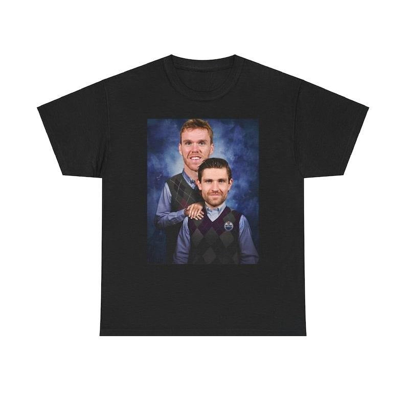 Leon Draisaitl Connor Mcdavid Edmonton Oilers Vintage Sports Fans Hockey Legends Fans Hockey Fan Shirt Short Sleeve Shirt T-Shirts, Hoodie, Sweatshirt