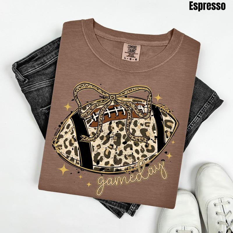 Leopard Football Comfort Colors T-Shirt 'NLB' Hoodie, Sweatshirt | HypeDripTees.com