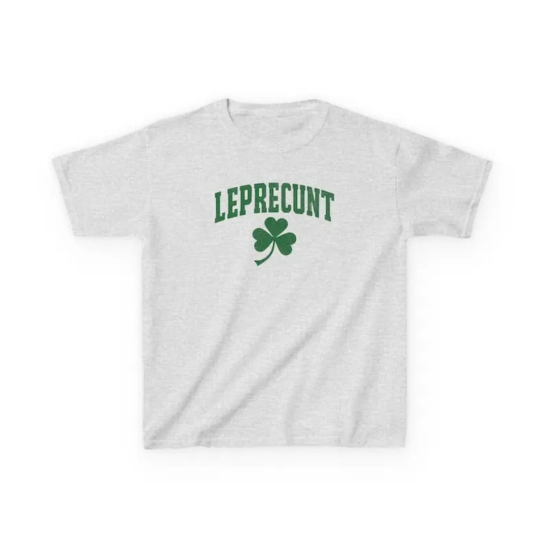 Leprecunt Baby Tee Y2k Irish Shirt Funny Shamrock Baby Tee Cute St Patricks Day Baby Tee Women's St Paddy Outfit Green...
